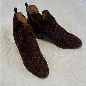 Leopard Print Ankle Boots Dr Scholl's